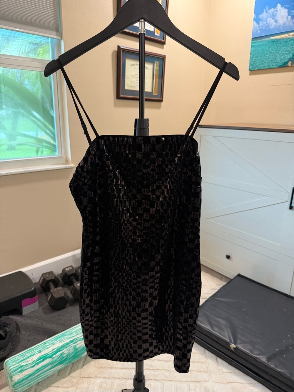 Black Velvet Checker Slip Dress - Women's Elegant Evening Dress homecoming hoco